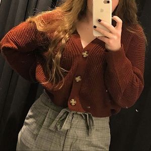 Garage Cozy Oversized Crop Sweater